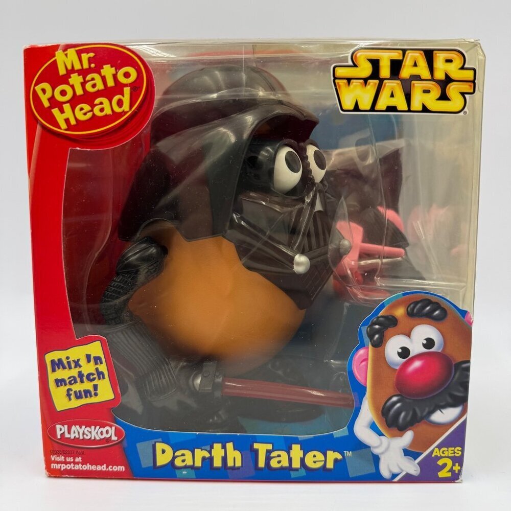 Playskool Mr. Potato Head Star Wars Darth Tater Figure NIB Light Box Damage